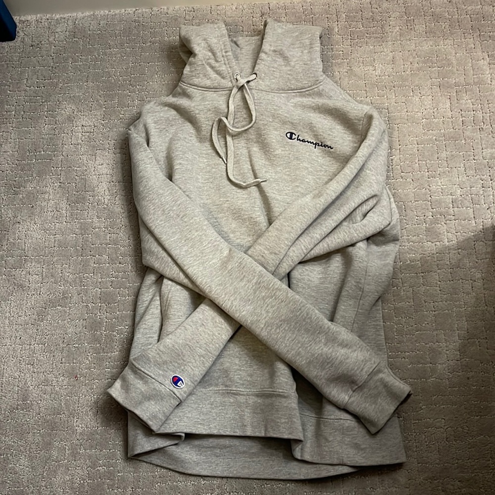 Mens grey champion hoodie